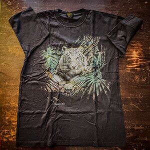 Authentic Singapore Zoo souvenir t-shirt with white tiger print US size XL NEW